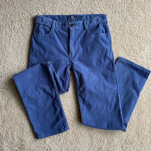 Vineyard Vines Other - Vineyard Vines Boys Corduroy Pants Size 16 Blue Straight Casual Preppy